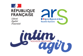 logo de l'ARS et dessous logo de Intimagir