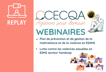 WEBINAIRES CCECQA- Le replay ICI !