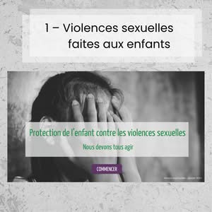 6 module auto formation violences sexuelles enfants