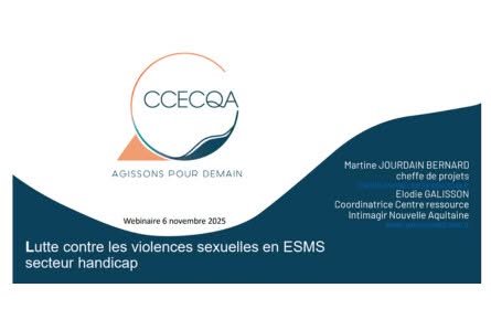 Lutte contre les violences sexuelles en ESMS : secteur handicap