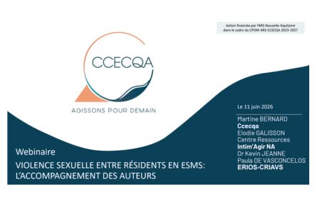 Violence sexuelle entre résidents en ESMS – L’accompagnement des auteurs